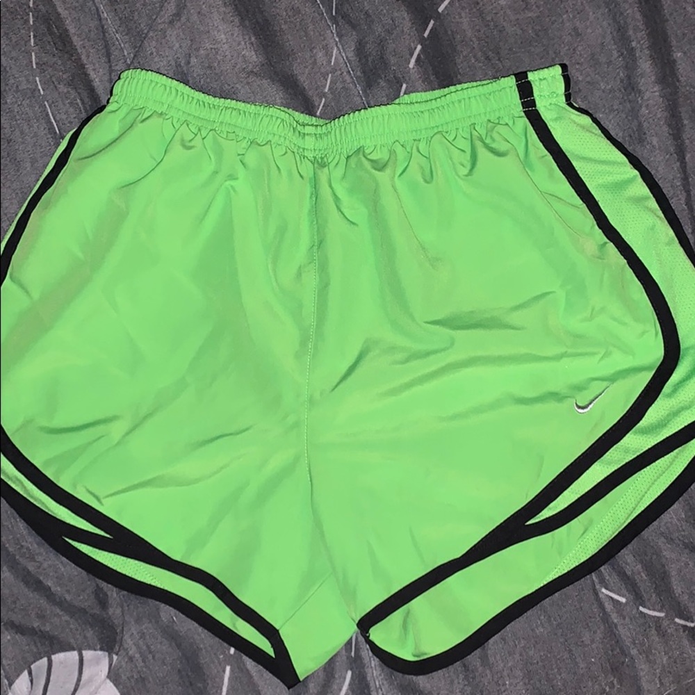 Lime Nike shorts